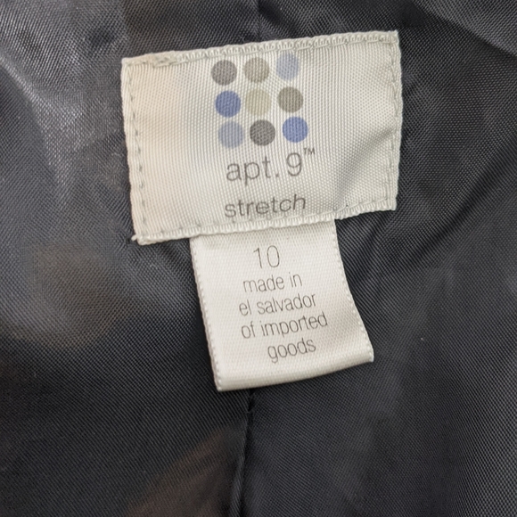 Apt 9 Trench Coat Jacket White and Black 10 - Picture 5 of 9